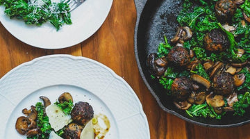 Χοιρινά Κεφτεδάκια Με Λαχανίδα (Kale)