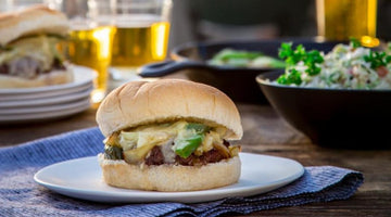 Philly Cheesesteak Burgers