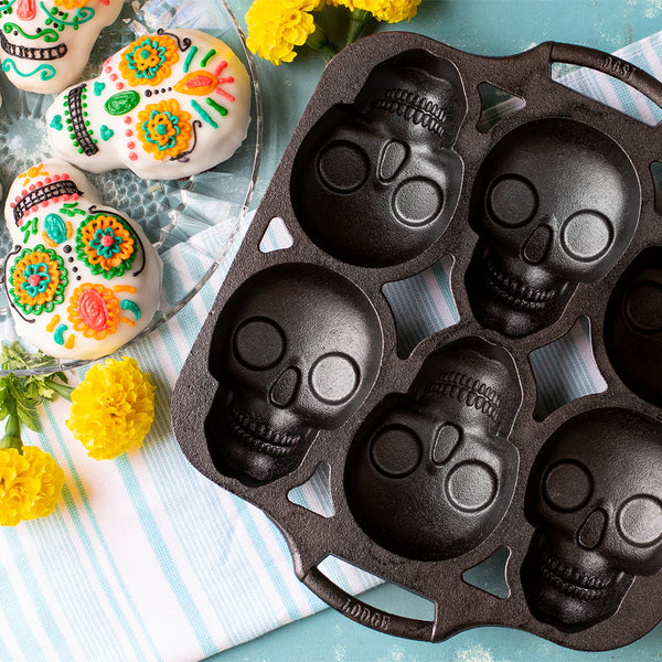 Μαντεμένια Φόρμα Mini Skull + Κίτρινες Λαβές Σιλικόνης