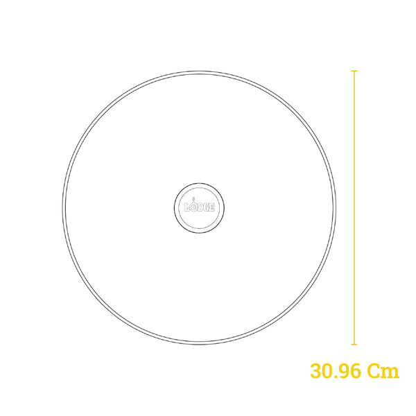 30.48 Cm Glass Lid