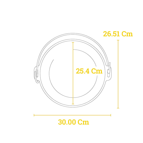 Βαθιά Μαντεμένια Γάστρα Camping 4.7Lt | 25.4cm
