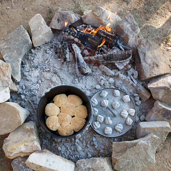 Deep Cast Iron Camping Dutch Oven 9.5Lt | 35.56cm