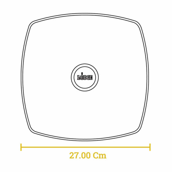  Četvrtasti poklopac od armiranog stakla 26,67 cm.