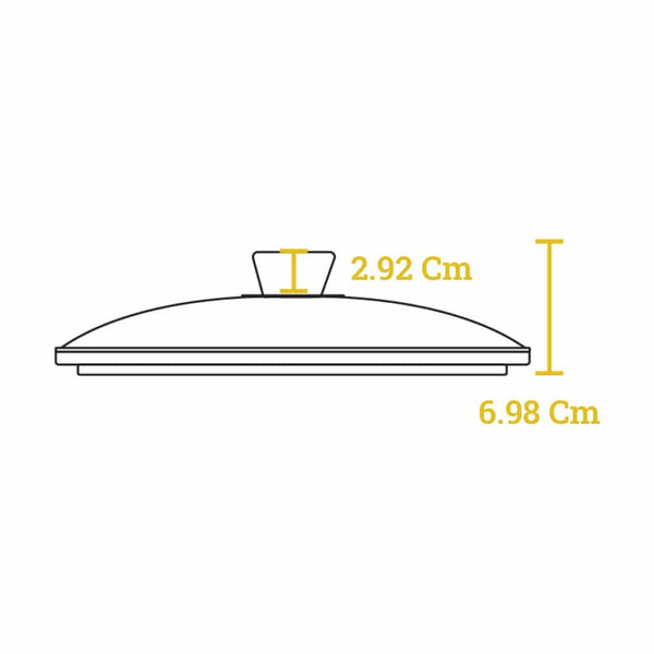  Četvrtasti poklopac od armiranog stakla 26,67 cm.