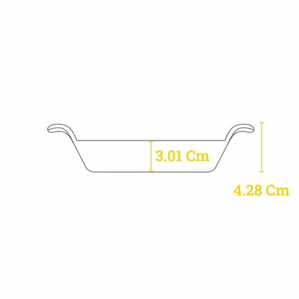 Μαντεμένιος mini δίσκος σερβιρίσματος Heat- Treated 0,30lt - HMSRC