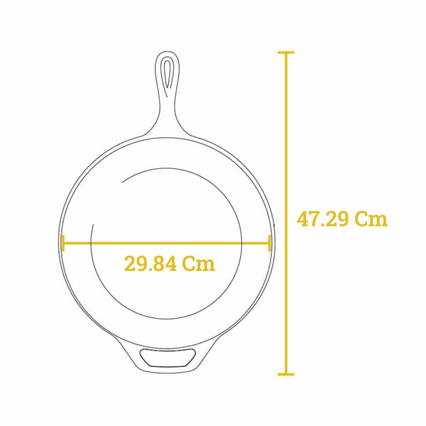 Μαντεμένιο Βαθύ Τηγάνι Με Καπάκι 4.7 lt | 30.4εκ.