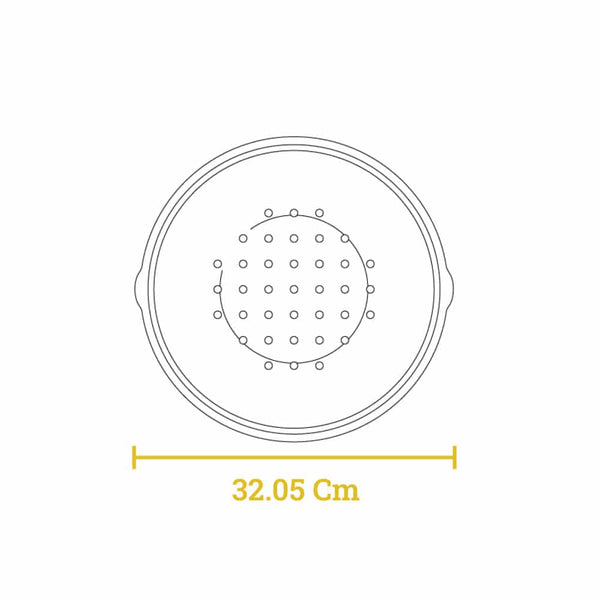 Μαντεμένιο Βαθύ Τηγάνι Με Καπάκι 4.7 lt | 30.4εκ.