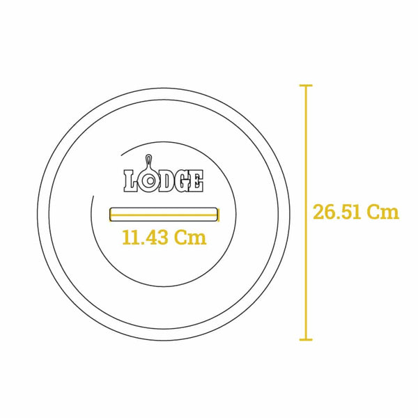  Poklopac od lijevanog željeza 26 cm za posuđe Lodge 26 cm.