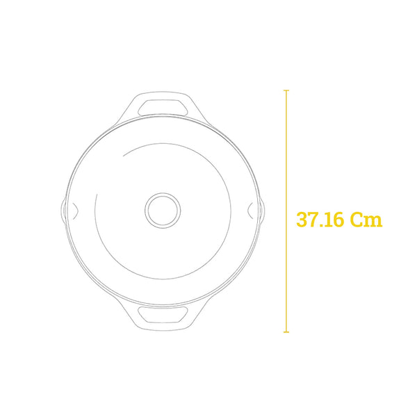 Μαντεμένιο Καθημερινό Τηγάνι με καπάκι Chef Collection 3lt / 30,5 εκ. - Lodge LC12EP
