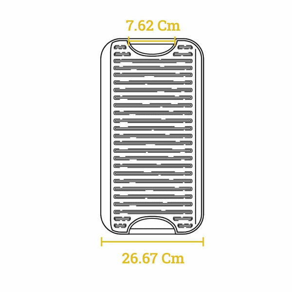 Μαντεμένια Σχάρα / Πλάκα Διπλής Όψης 50.80x26.67εκ.