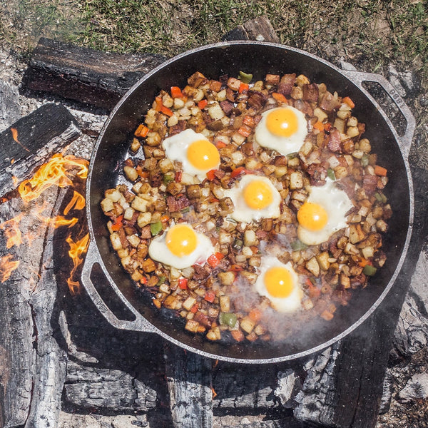 43.18 Cm Cast Iron Dual Handle Pan